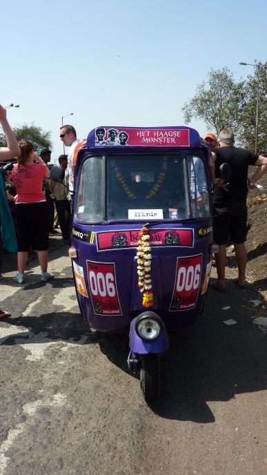 De tuktuk van team Het Haagse Monster (Bombay Challenge)